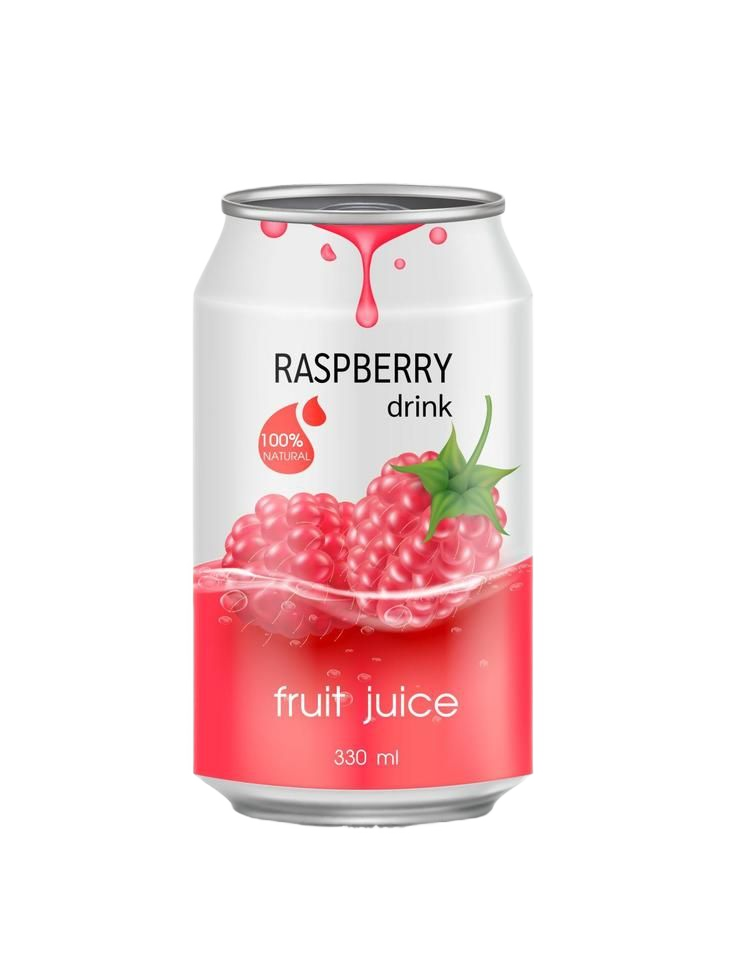 Raspberry Drink Can